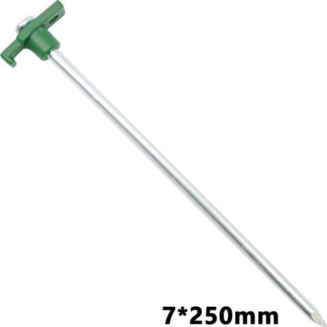 estacas para tienda de campaña, de 25 cm de largo, para terrenos duros y pedregosos, Ø 7 mm (1/3)