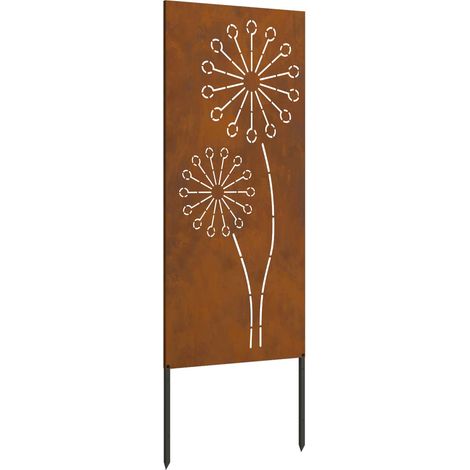 vidaXL Garden Privacy Screen Rusty 50 x 140 cm Weathering Steel
