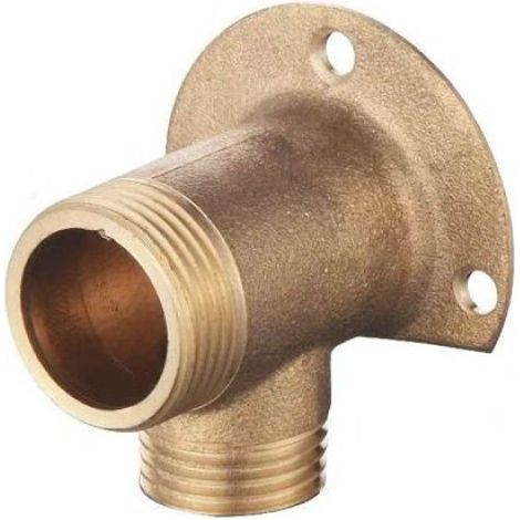 Adaptateur de Robinet de Douche en Laiton - Base de Montage Apparente avec Vis (1/4)