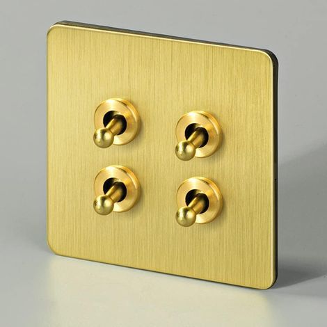 Interruttori, placche per interruttori, interruttori bipolari bidirezionali a 1-4 posizioni, 110-250 V, interruttori tipo 86 (1/5)