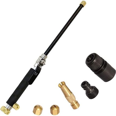 Extendable high-pressure wash gun for garden, hose and car washing (1/5)