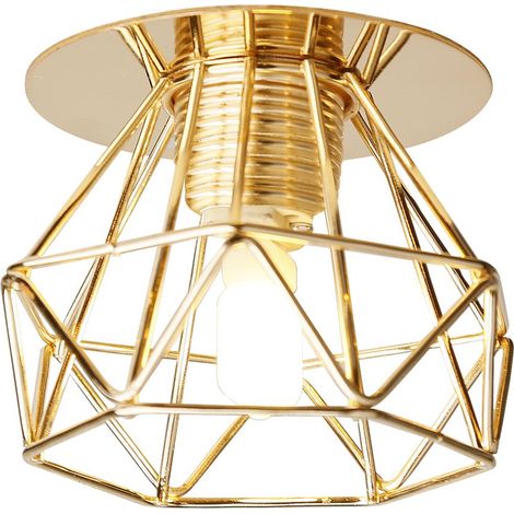 Plafonnier rond doré panier filaire G9 40W Candellux