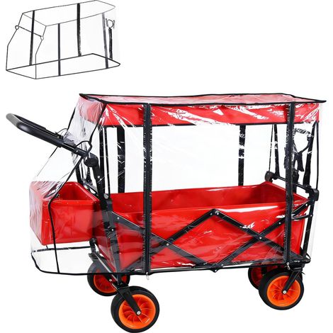 Housse de Pluie Pliable Universelle, Housse Imperméable Transparent, Protection Pluie Pliable Avec Fermeture Éclair (1/5)