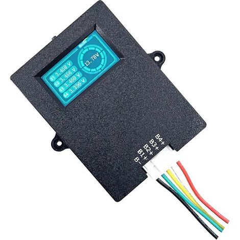 Testeur de tension pour batteries LiPo/LiFePO4 3-4S 5A avec écran TFT (1/5)