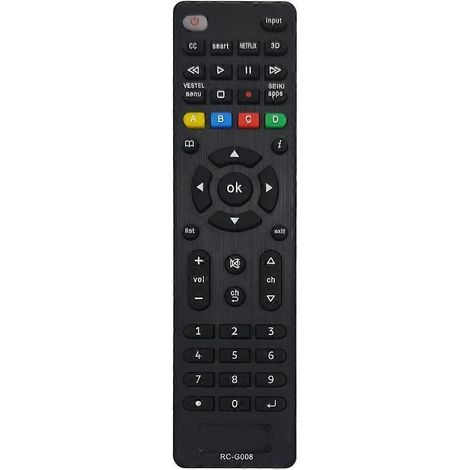 Englische Version Smart-TV-Fernbedienung Ersatzfernbedienung RCG008 (1/4)
