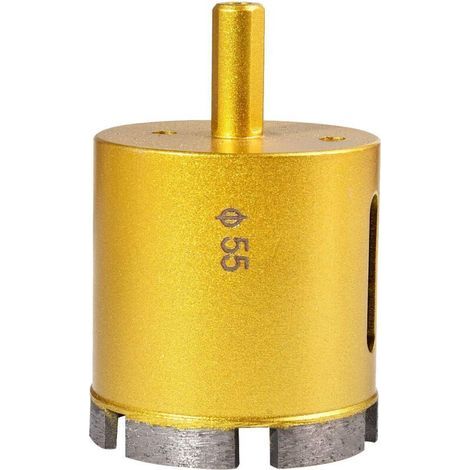 55mm Diamant Diamant Scie Trépan, Foret Creux De Noyau Creux De Marbre De Porcelaine De Verre, Céramique, Porcelaine, Tuile, Marbre, Granit (diamètre De 55mm) (1/5)