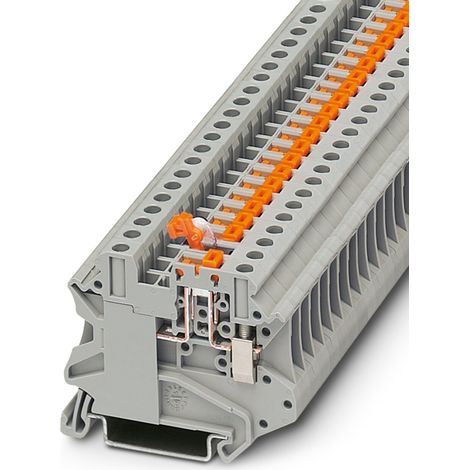 Bloc de jonction sectionnable à couteau Phoenix Contact UT 4-MT-P/P, 0.14  6mm², A visser, Gris ( Prix pour 1 )