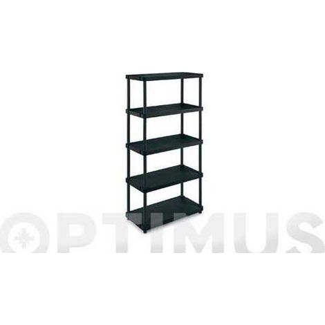 Estanteria resina JOBGAR 4080/5c. 5 estantes resina negra 1002694