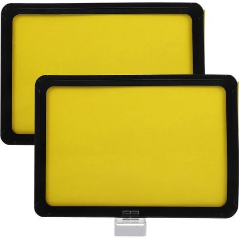 Lot de 2 panneaux indicateurs de rayon magnétiques, étiquettes de prix magnétiques, tableaux effaçables à sec, supports de panneaux multi-usages (1/4)