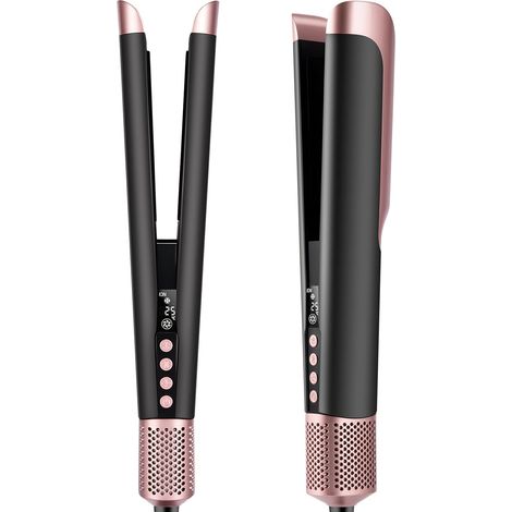 Air Lisseur et Sèche-Cheveux 2 En 1 - Utilisation à Sec et Humide Lisseur Cheveux, Pas de Plaque Chauffante, 110 000 tr/min Fer a Lisser, Sécher et Lisser les Sheveux Rapidement, 1300W, Max 160 ℃ (1/5)
