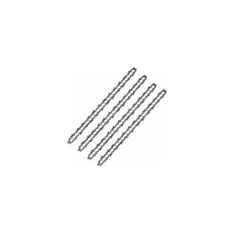 Chaîne de tronçonneuse 52 Maillons, Pas de 3/8" LP, Jauge 050" (1,3mm) Faible Rebond (Low-Kickback), Lot de 4 Chaînes de Tronçonneuse 52 Entraineurs pour Guide-Chaîne de 14" (35 cm) (1/5)
