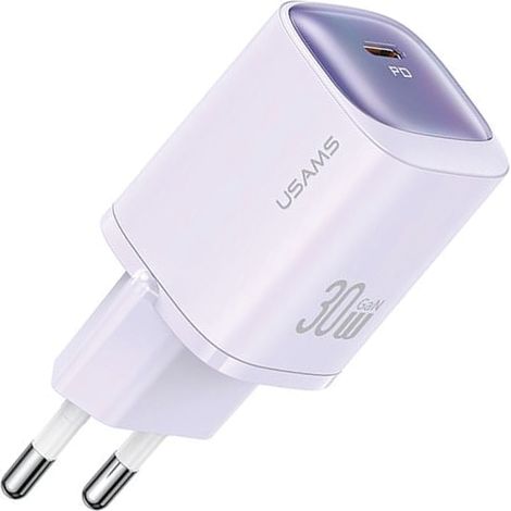 USAMS CC251 30W GaN USB-CFast-Ladegerät HC-Serie Lila CC251TC03