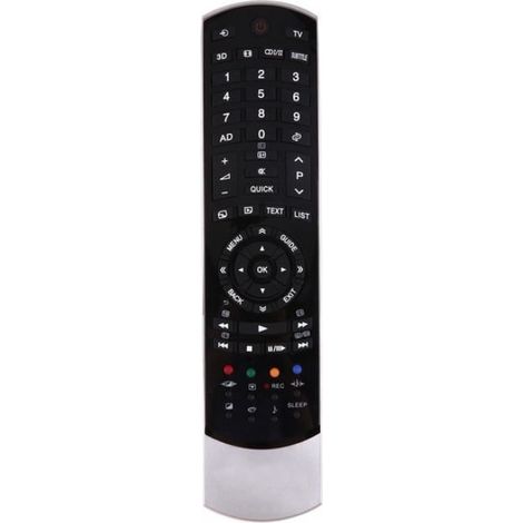 Télécommande TV - 1 Unité - Plastique Noir - Sans Programmation - Pour Toshiba CT-90366 CT-90388
