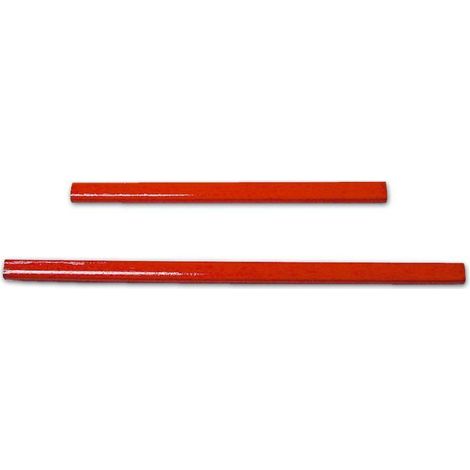 Matita Rossa per Falegnami e Muratori 180 mm Maurer 10 pezzi