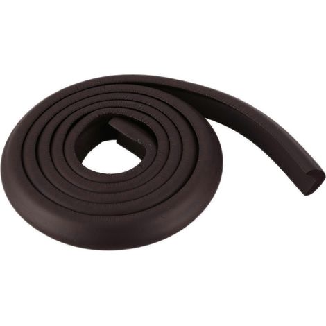 Bande de protection pour table enfant 2M, protection d'angle en mousse contre les chocs, pour meubles et bords en verre (marron) (1/4)