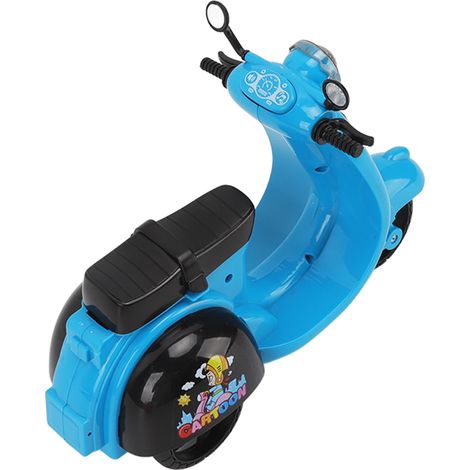 Elektrisches Motorrad-Spielzeug, Lernspielzeug mit Sound, Licht und Musik, Simulationsmotorradmodell für Jungen und Mädchen, Blau (1/5)