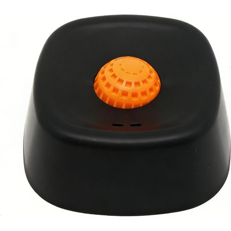 Tappetino lecca-lecca per cani, dispenser di cibo a rilascio lento, base antiscivolo, interattivo (nero, arancione)