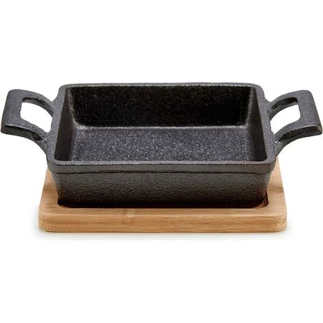Bandeja san-ignacio kinvara square hierro bambú 14x19 cm (1/3)