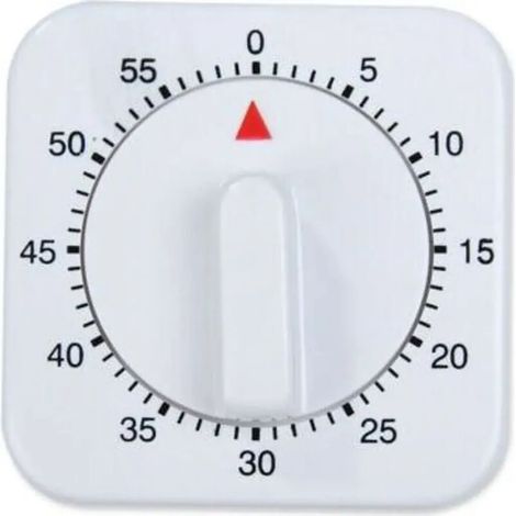 Mechanischer 60-Minuten-Timer für Küche – Kochen und Backen, Ofenwecker, ohne Batterien, zuverlässig, laut & klassisches Design