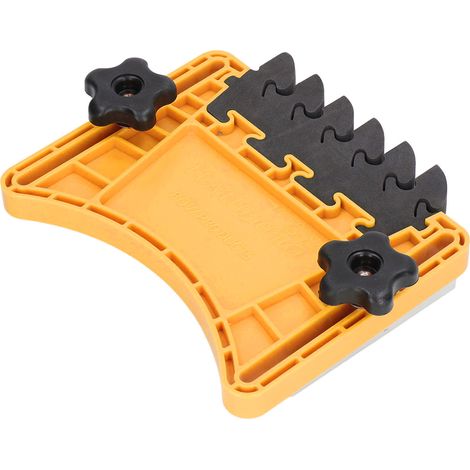 Guide de sécurité à peigne pour scie circulaire de table, bloc de poussée, butée de travail du bois pour tables de défonceuse et scies à ruban, jaune (1/5)