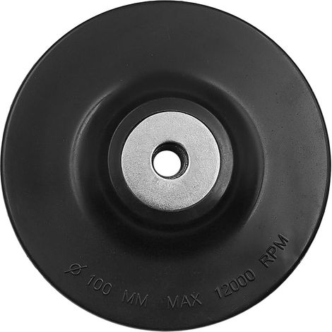 Support de meuleuse d'angle de 4 pouces 100 mm, support en caoutchouc avec filetage M10, support de disque de meulage, disque de tampon de polissage (1/5)