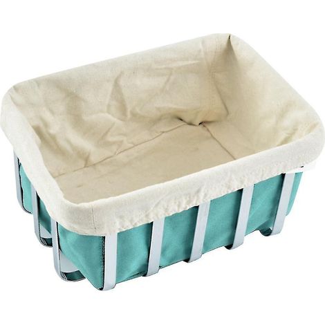 Corbeille à pain en acier inoxydable avec housse en tissu, corbeille à fruits à poser sur une table, A (1/5)