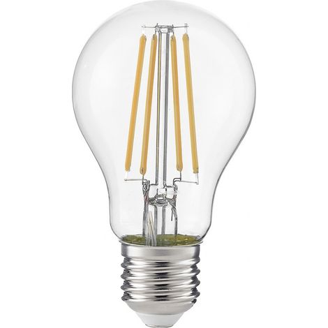 Lampadina gea led gla260c e27 led 8w 980lm 2700°k 360° goccia vetro trasparente (1/3)