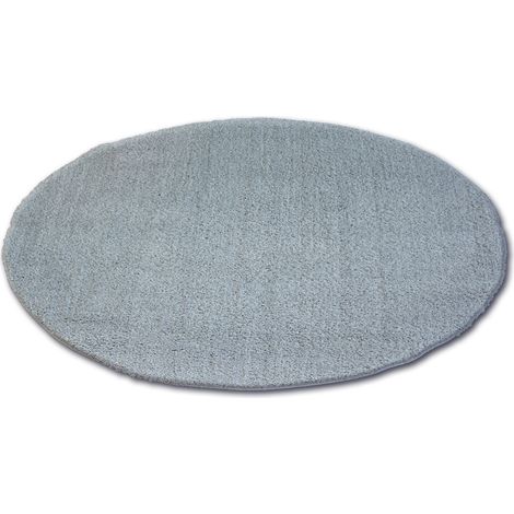 Tappeto cerchio SHAGGY MICRO argento grey rotondo 80 cm