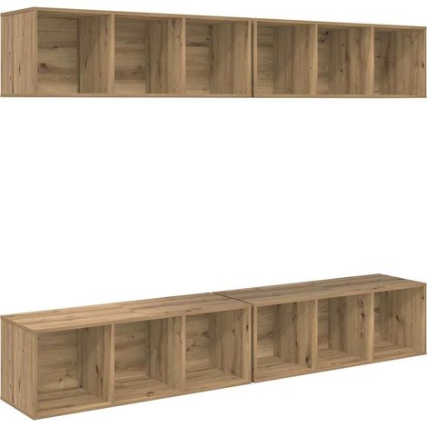 Maison Exclusive - Ensemble meuble TV 4 pcs Chêne artisanal 37 x 37 x 107 cm