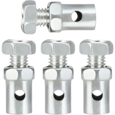 4 Pièces Cuivre Serre-Câble,Ø Trou 2.5mm Serre Câble Universel à Visser Butée Fixation Câble Vélo Cyclo Moto Scooter Tondeuse Tracteur,Résistant à la rouille,Ne S'abîme pas Facilement (1/5)
