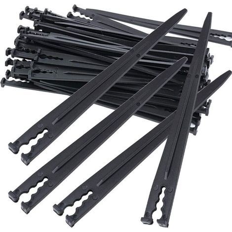 Supports de tuyaux d'arrosage, lot de 50, pour tuyaux d'arrosage de 4/7 ou 3/5 pouces, fixations pour tuyaux d'arrosage (1/3)