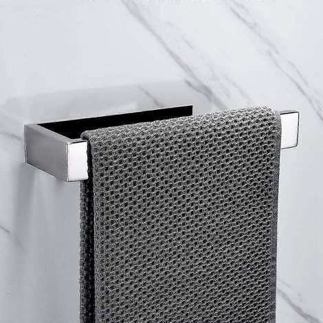 Anneau de porte-serviettes chromé Trow Carrie Ring, porte-serviettes chromée en acier inoxydable 304, support de porte-serviettes auto-adhésif sans perçage, support de cuisine (1/5)