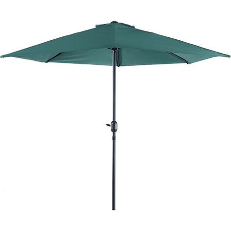 OMBRELLONE SEMICIRCOLARE IMPERMEABILE 269 X 138 X 236 CM VERDE (1/5)