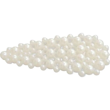 Pinces à Cheveux en Fausses Perles pour Femmes (De grosses perles pleines d'eau) (1/5)