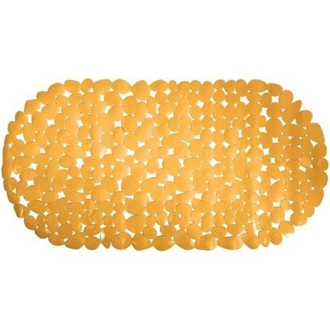 Tapis Fond de Baignoire PVC Galets 100% PVC sans Phtalates 68 x 35 cm Safran Surface Antidérapante pour Sécurité et Confort Facile d'entretien (1/3)
