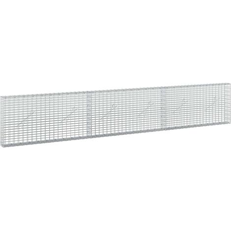 Gabion avec fil de 5 mm et maille de 5x2,5 cm 300x10x50 cm vidaXL (1/5)