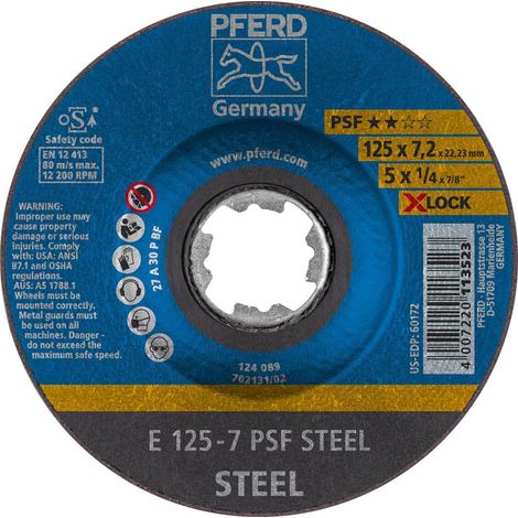 PFERD TOOLS 62011125  Schruppscheibe gekröpft Durchmesser 125 mm   10 St. (1/5)
