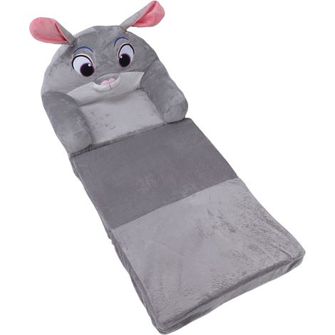 Canapé pliable enfant cartoon doux, convertible lit canapé avec accoudoirs, lapin 3 couches, chambre et salle de jeux (1/5)
