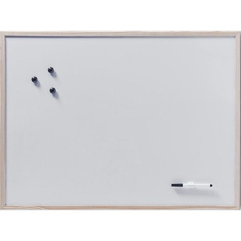 Zeller Pizarra Magnética Marco de Madera 80 x 60 cm