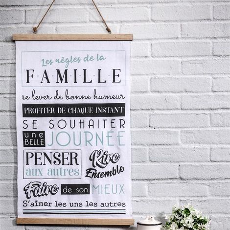 Toile murale - Famille - L 50 cm x H 80 cm - Livraison gratuite (1/4)