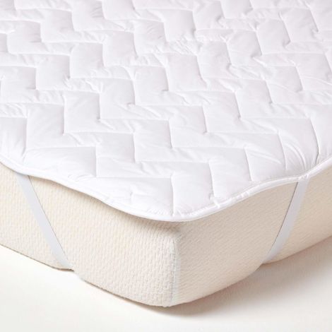HOMESCAPES Surmatelas en coton matelassé, 180 x 200 cm