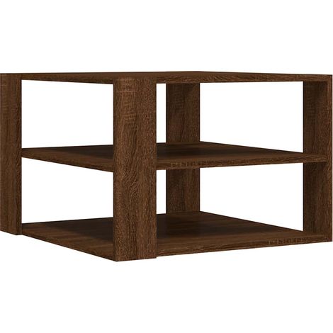 Maison Exclusive - Couchtisch Braun Eichen-Optik 58x58x40 cm Holz