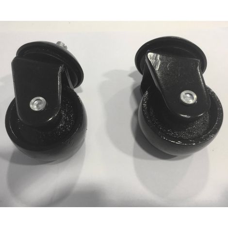 Paire de roues pivotantes ø60x30mm pour cric rouleur OH 5303 - SA 5363 - CLAS Equipements