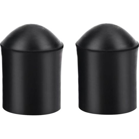 2 pièces Embout Caoutchouc pour Contrebasse, Bouchon d'Extrémité Noir Protecteur Accessoire (1/5)
