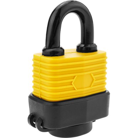 PrimeMatik - Cadenas de sécurité en acier avec protection extérieure IP44 30mm arc 62mm (1/5)