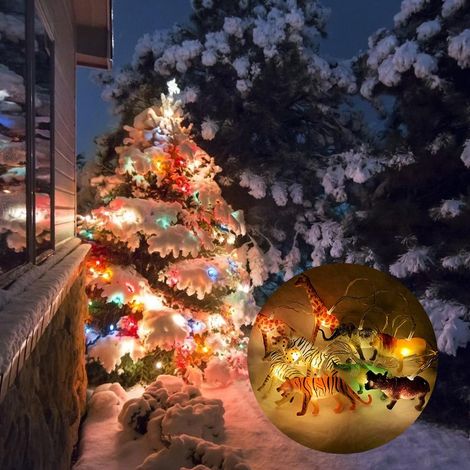 Guirlande lumineuse animaux 10 LED, petite guirlande lumineuse animaux, décoration pour chambre d'enfant, guirlande lumineuse d'intérieur (1/5)