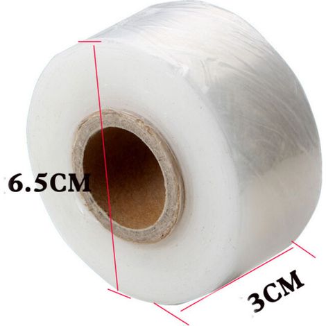 2 Pièces Ruban De Greffe, 120m X 3cm Auto-Adhésif Pepiniere Greffage Ruban Biodegradable Etirable Ruban de Film pour Réparation de Plante, Greffage Arbres Fruit Fleur Légume, Clair (1/3)