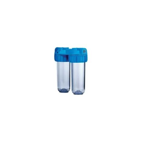 Doppio contenitore filtro acqua anticalcare da 10 senior attacco 1 Atlas