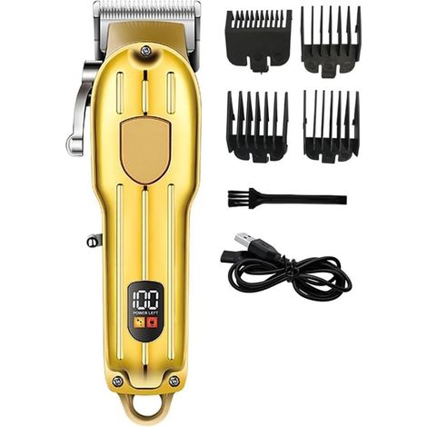 rasoir electriques hommes-Tondeuse à cheveux et à barbe rechargeable pour hommes – Modèle professionnel réglable