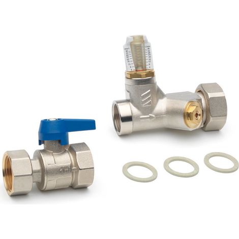 Ensemble de vannes d'équilibrage pour collecteurs de circuits de chauffage